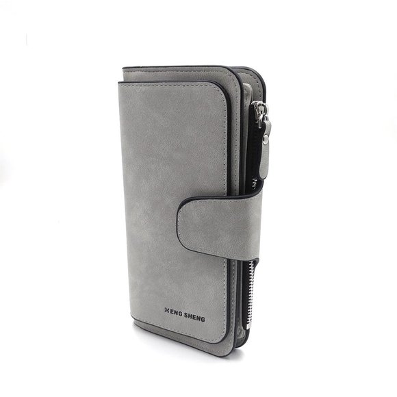 ✨✨BRAND NEW 4 Layers Long Large Trifold Womens Card Holder Wallet Abrazine Finis - Picture 2 of 7